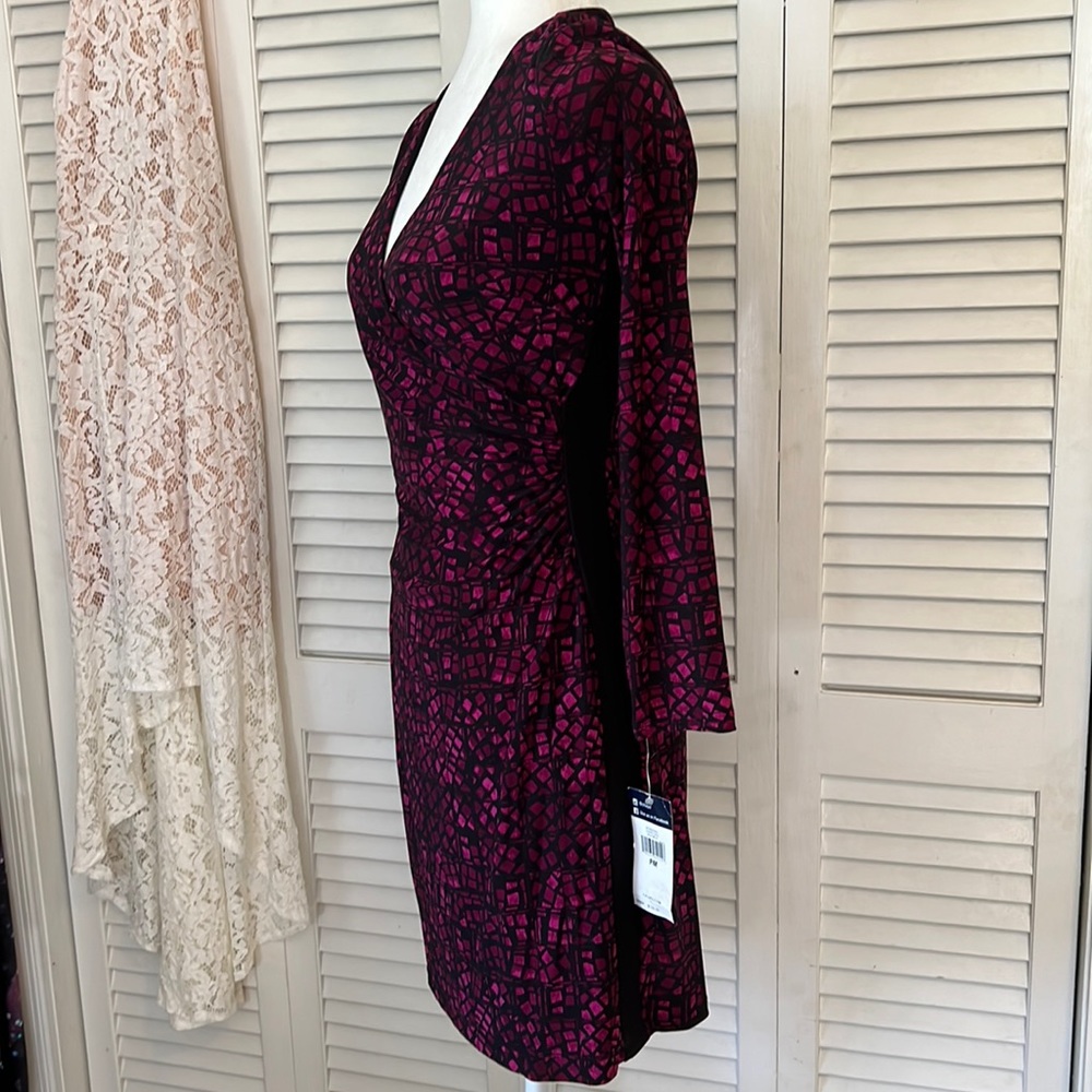 Chaps Faux Wrap Business Casual or Cocktail Dress Size MP - Picture 13 of 17
